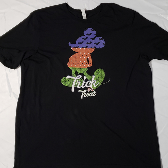 Canvas Disney Mickey Mouse Trick or Treat T Shirt - Picture 2 of 2